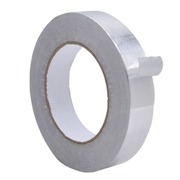 Wod Tape Commercial Grade Aluminum Foil Tape Multipurpose for HVAC and Insulation: 1 in. x 50 yds, 48PK WOD AFT16A-01000-48-50-SIL - main