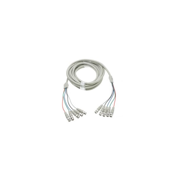 Cable Wholesale BNC x 5 Male to BNC x 5 Male Cable, Double-Shielded, 25 foot 10B1-07125 - main