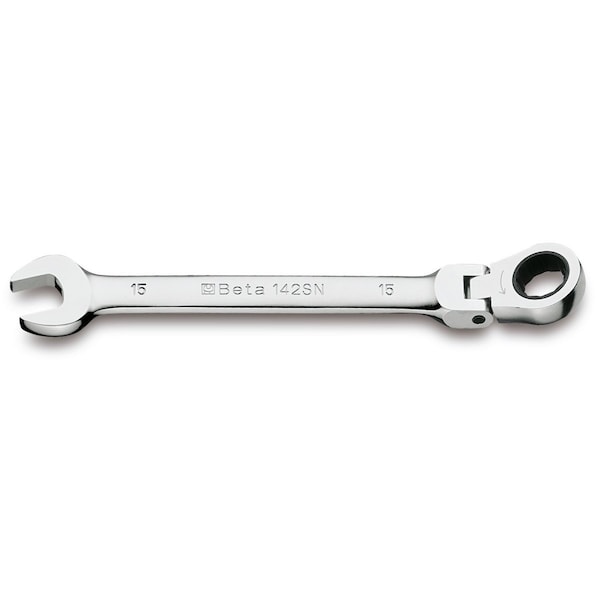 Beta 142SN 12-Point Flex Head, Ratcheting Combination Wrench, Metric 15mm 142SN 15 - main