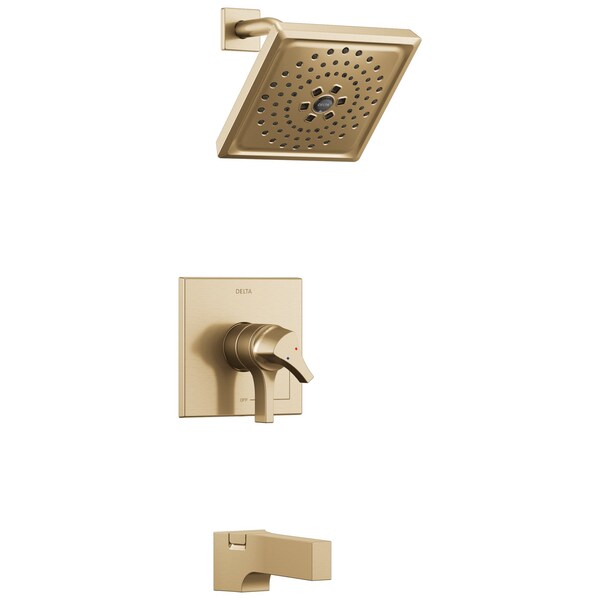 Delta Zura Monitor 17 Series H2Okinetic Tub And Shower Trim In Champagne Bronze T17474-CZ - main