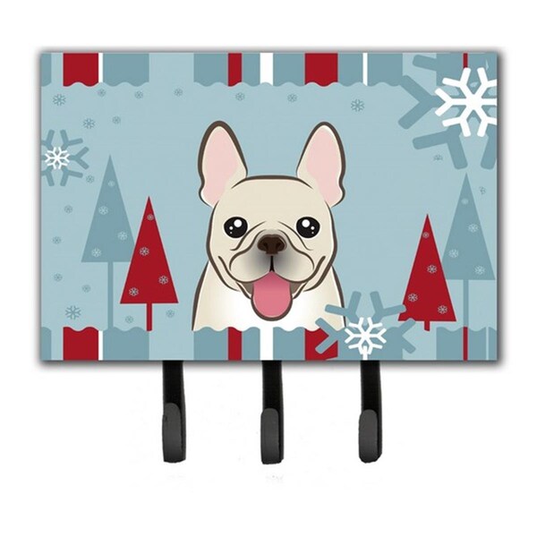 Carolines Treasures Winter Holiday French Bulldog Leash and Key Holder BB1734TH68 - main