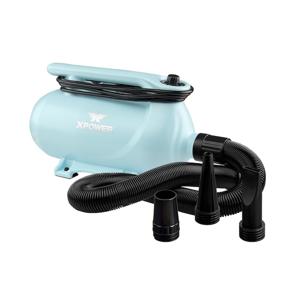 Xpower XPOWER B-163 High Velocity Variable Speed Double Motor Pet Dryer - Sky Blue B-163-Sky-Blue - main