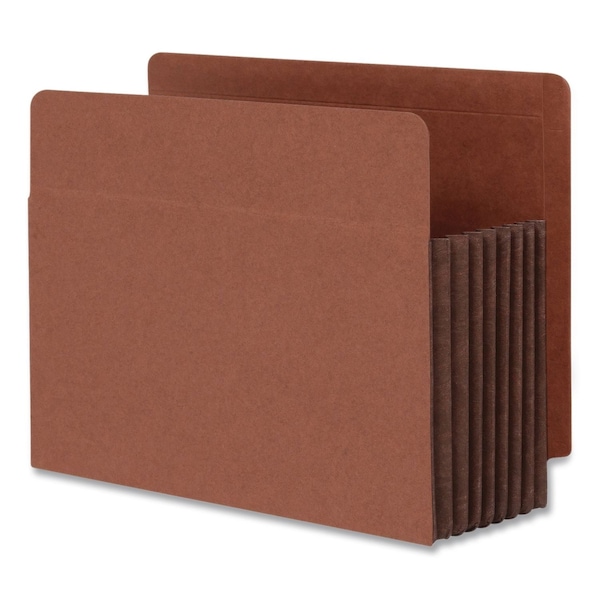Pendaflex End Tab File Pocket, 7" Expansion, Letter Size, Brown, 5PK 63770P - main