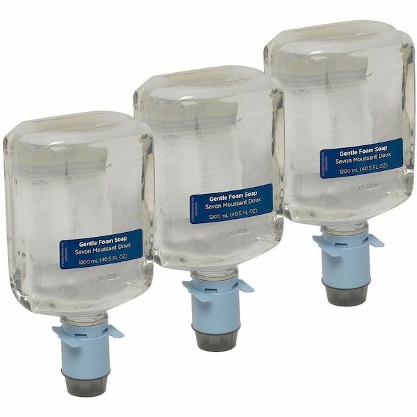 Georgia-Pacific Hand Soap, Pacific Blue Ultra Series, 1,200 mL, Foam, Fragrance Free, Yellow, 3 PK 43716 - main