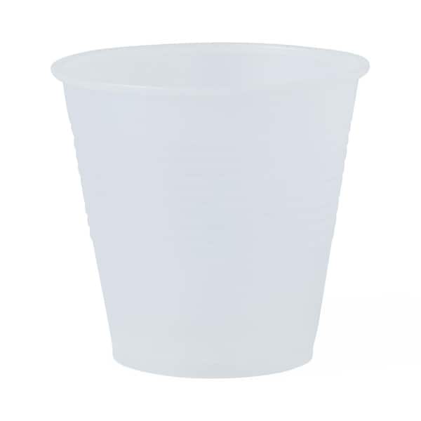 Medline Plastic Drinking Cup, Translucent, Disposable, Polystyrene, 5 oz., 2500PK NON03005 - main