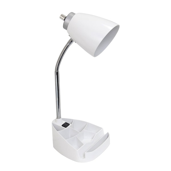 Homeroots 19" White Swing Arm Table Lamp 645987 - main