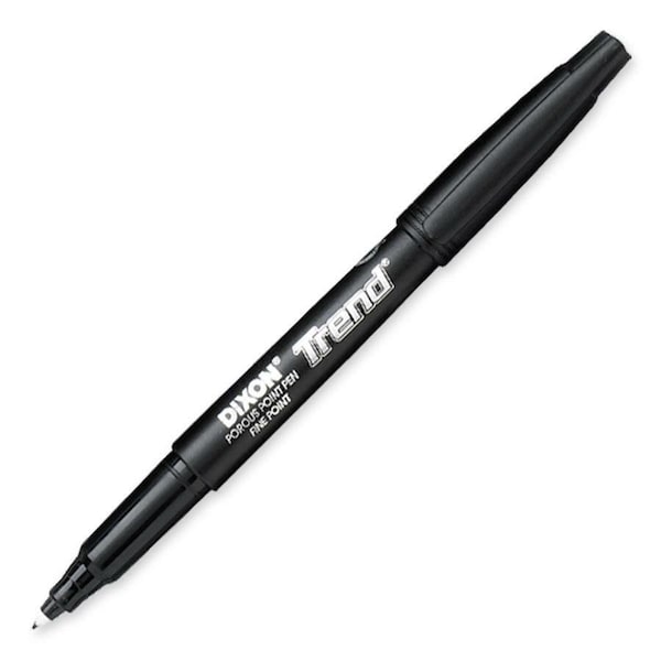 Dixon Ticonderoga Trend Porous Point Pens, Black, PK24, 24PK 81170 - main
