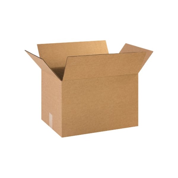 Partners Brand 18 in x 12 in x 12 in Heavy-Duty Box, Kraft, Corrugate, Single Wall, 44 ECT, 25 PK HD1812 - main