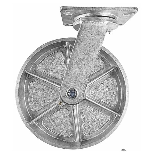 Hyw Products Heavy Duty Caster 12in x 3in Steel Wheel - Swivel 53-12S-A1-SS - main