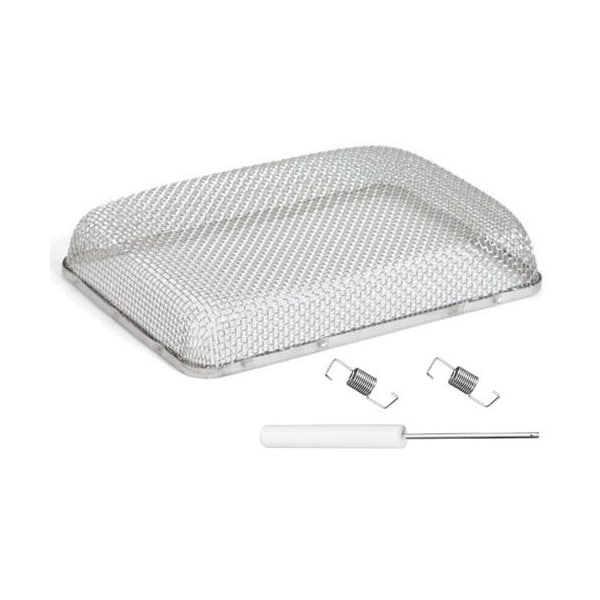 Jr Products Water Heater Vent Mud Dauber Screen Rectangular Fits Atwood 6 And 10 Gallon Suburban 6 Gallon 06-30175 - main