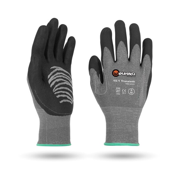 Eureka Safety Vibration Reduction Gloves, High Dexterity, >600Hz, Impacting tools - Size 9, PR 15-1TVIB-9 - main
