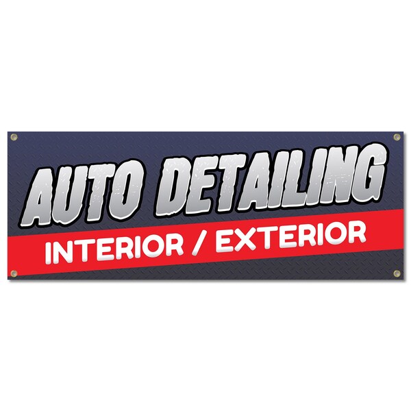 Signmission Auto Detailing, 18 Inch, Banner B-30341 - main