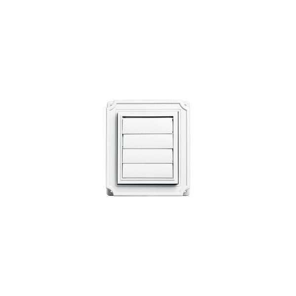 Builders Edge BUILDERS EDGE 140037079001 Exhaust Vent, 12 sq-in Net Free Ventilating Area, White 140037079001 - main