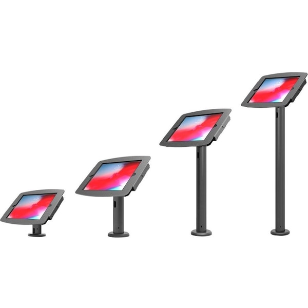 Compulocks iPad 10.2IN Space Enclosure Tilting Stand 8IN Black TCDP01102IPDSB - main