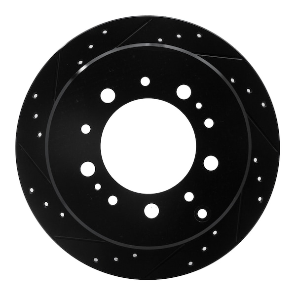 Dynamic Friction Co DFC Brake Rotor - Drilled and Slotted - Black 633-76113L - main