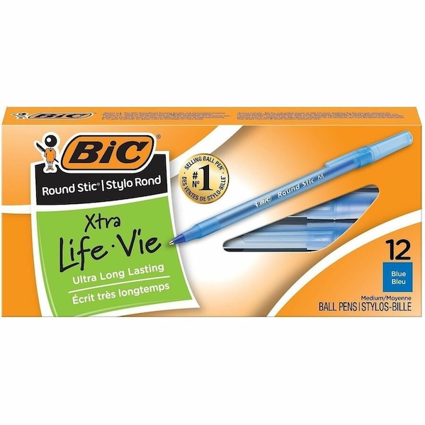 Bic Pen, Roundstic, Bp, Med, Be, Dz, PK12 GSM11BE - main
