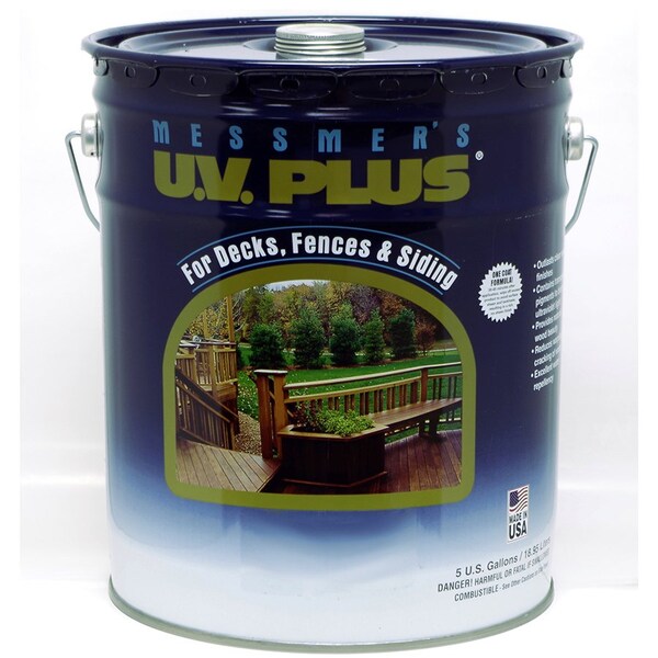 U.V. Plus 5 Gal Messmer's-5 Lakeside Brown Oil Based Penetrating Wood Finish, 250 VOC CMS-612 - main