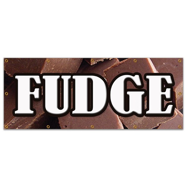 Signmission FUDGE BANNER SIGN chocolate concessions signs candy shop shoppe B-120 Fudge - main