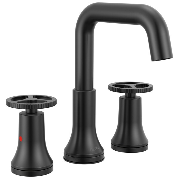 Delta Trinsic Two Handle Widespread Bathroom Faucet In Matte Black 35547-BLMPU-DST - main
