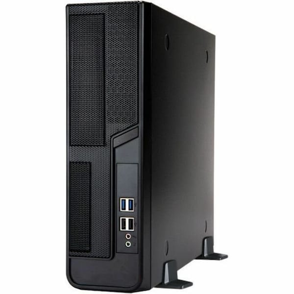In Win In-Win Desktop 300W 1-1-2 Bays USB 3.0 HD Micro ATX Slim Case, Black BL040.FF300TB3F - main