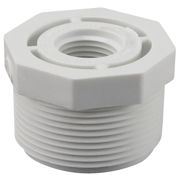 Genova Products LASCO 439209BC Reducing Bushing, 1-1/2 x 1/2 in, MIP x FIP, PVC, SCH 40 Schedule PVC 02112 2800HA - main