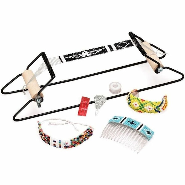 Creativity Street Bead Loom Kit, Assorted Colors, 6in Beading Area, PK2 PAC3525 - main