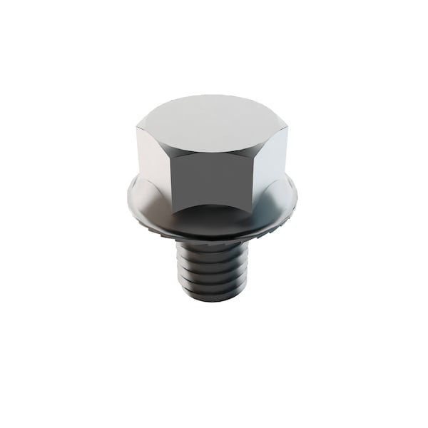Zoro Select Not Graded, 5/16"-18 Serrated Flange Bolt, Plain Stainless Steel, 1/2 in L, 50 PK 1-SFH-31C-50 - main