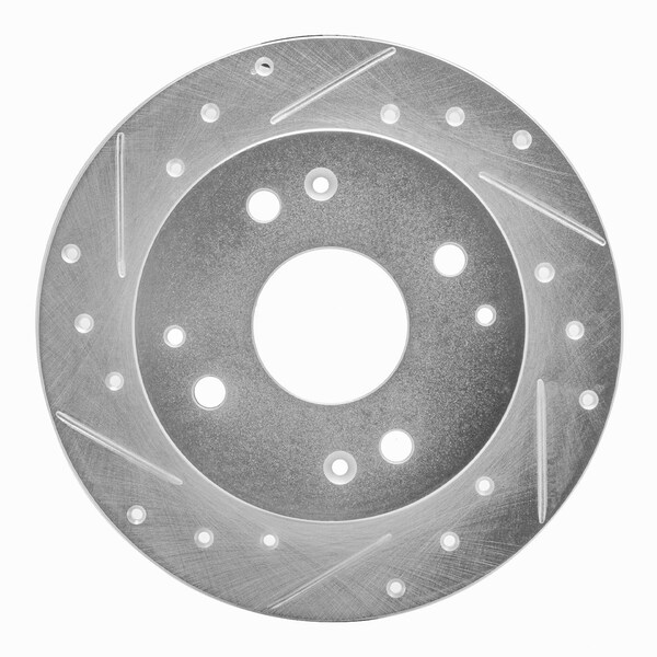 Dynamic Friction Co DFC Brake Rotor - Drilled and Slotted - Silver 631-58009L - main