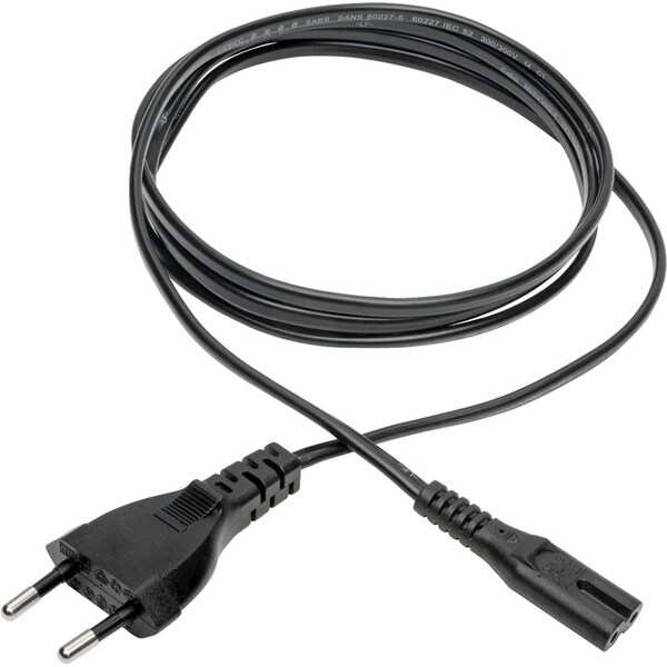 Eaton Tripp Lite Series European Computer Power Cord, C7 to Schuko, 2.5A, 250V, 18 AWG, 6 ft. 1.83 m, P059-006 - main