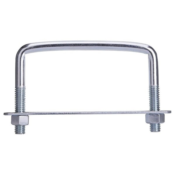 Prosource U-Bolt, 3/8 in Thread, 1-1/2 in L Thread, Steel, Zinc LR354 - main