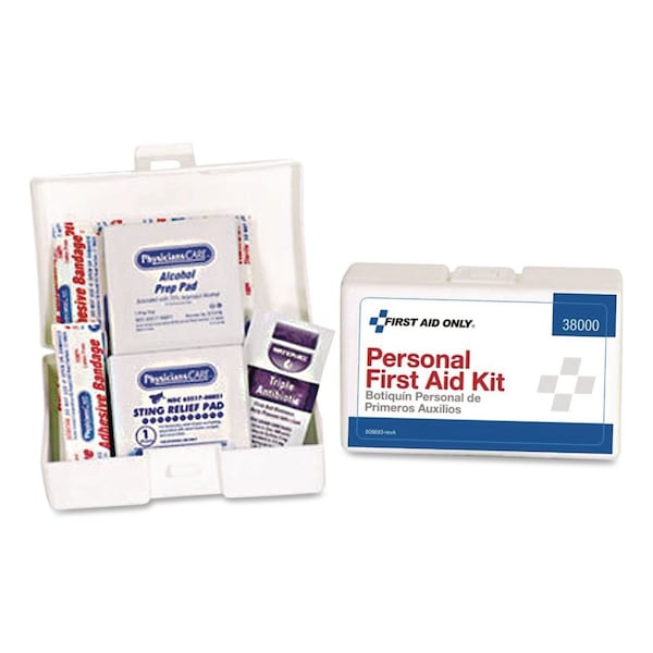 First Aid Only Personal First Aid Kit, 37 Pieces, Plastic Case ACM38000 - main