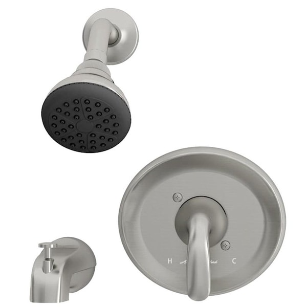 American Standard Cadet Suite 9091512.295 Tub and Shower Faucet, 1-Handle, Adjustable Showerhead, Diverter Tub Spout 9091512.295 - main