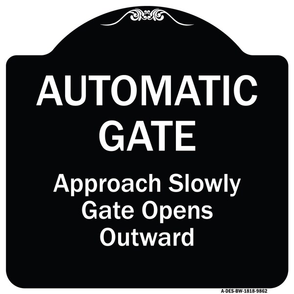 Signmission Black & White, 18 Inch x 18 Inch, Heavy Gauge Aluminum A-DES-BW-1818-9862 - main