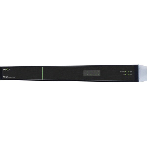 Luxul AV SERIES 12-PORT/8 POE+ GIGABIT MANAGED SWITCH AMS-1208P - main