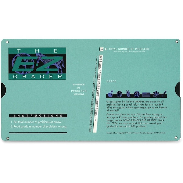 Advantus EZ Grader Chart, Green AVT5703 - main
