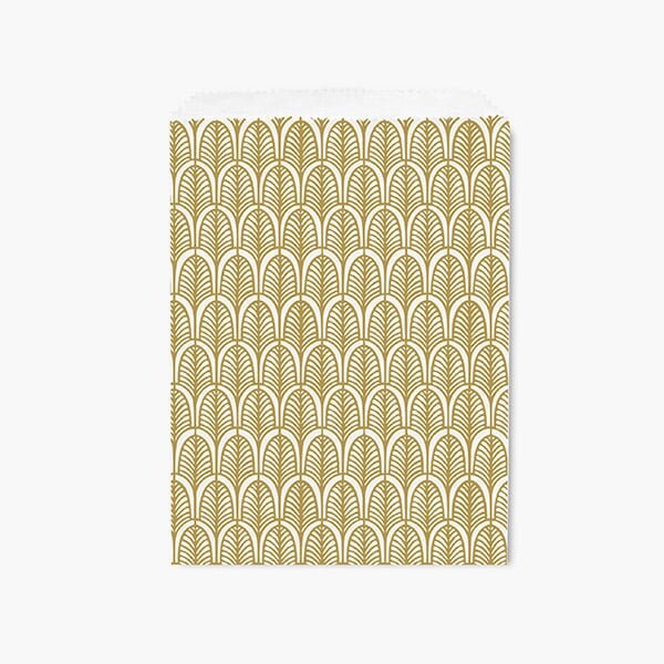 Nashville Wraps Nouveau Gold Paper Merchandise Bags, 8.5x11, 500PK MB2NG - main