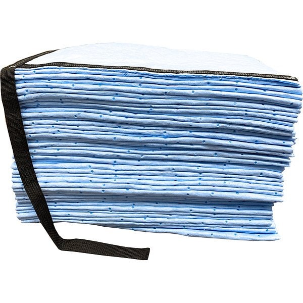 Essentials Sorbent Sweep, 19 gal, 1 3/5 ft x 100 ft, Fuels, Oils, White OSWEEP100 - main