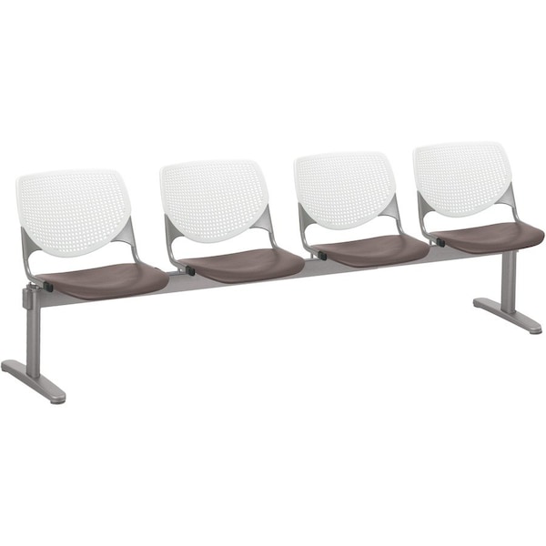 Kfi Kool Beam Seat Beam Seating, 95 in W 22" L 31" H, Polypropylene Seat 2300BEAM4-BP08-SP18 - main