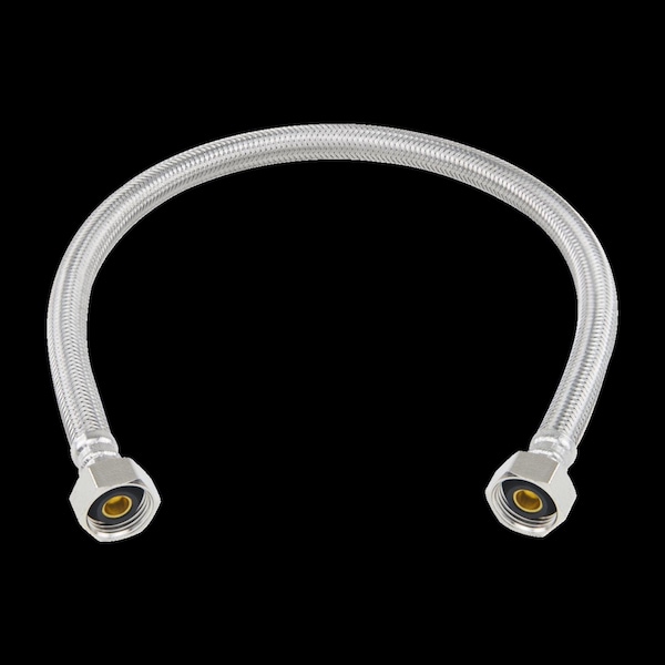 Brasscraft Plumbshop 1/2 in. D X 1/2 in. D X 20 ft. L Braided Stainless Steel Hose PLS8-20A F - main