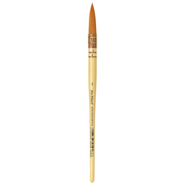 Da Vinci COSMOTOP-SPIN Quill Brush, Synthetic, Watercolor & Indian Ink, Round, Series 488, Size 3 VA-488_3 - main