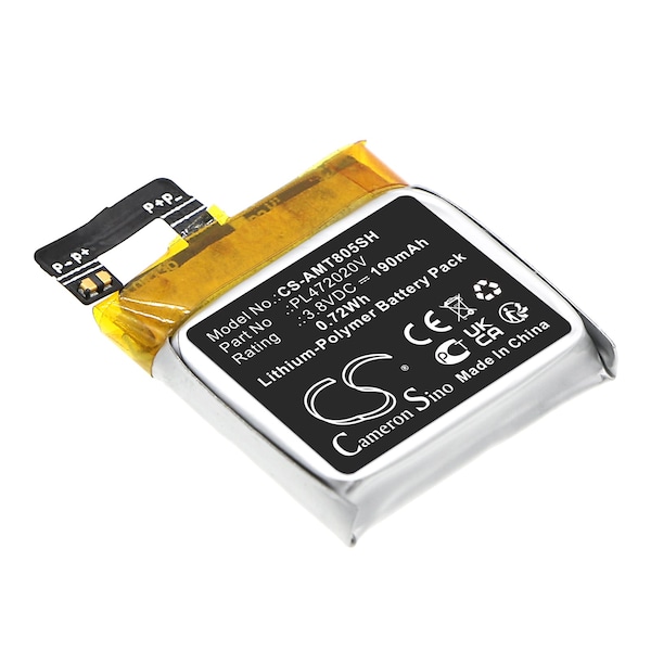 Ilc Amazfit A1805 Replacement 3.8V 0.19AH Battery A1805 BATTERY - main