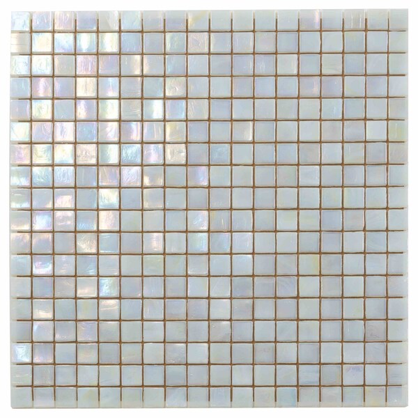 Apollo Tile Skosh 11.6 in. x 11.6 in. Glossy Light Beige Glass Mosaic Wall and Floor Tile 18.69 sqft/case, 20PK APLNB88BG325A - main