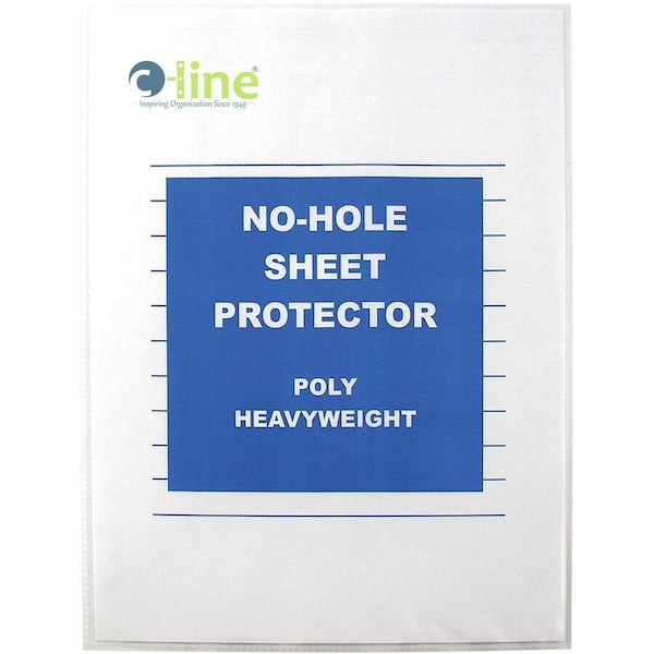 C-Line Products NoHole Poly Sheet Protectors, No Color, 25PK CLI62907 - main