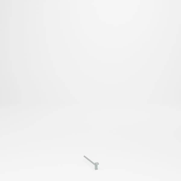 Pucel A-Frame Truck Spin Dle, 1 in Diameter, 15 in L, Gray SP-1 - main