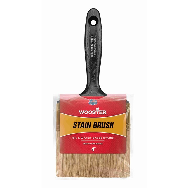 Wooster 4" Trim Whita China/Gold Polyester Bristle, Paint Brush, Plastic Handle 4054-4 - main