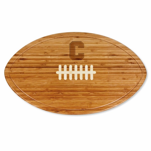 Picnic Time Family Of Brands NCAA Cornell Big Red Kickoff Football Cheese Board - Novelty Charcuterie Board 908-00-505-683-0 - main