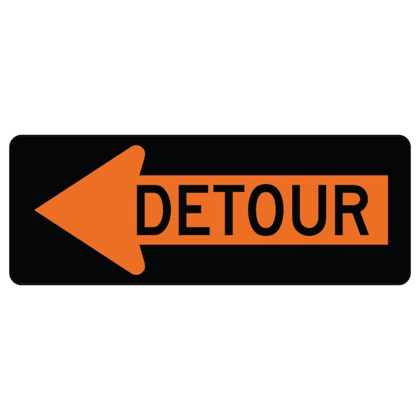 Sign Solutions Usa Traffic Sign, 48 in Width, Aluminum Sign, Horizontal Rectangle DUS12DFO4818M4-10L - main