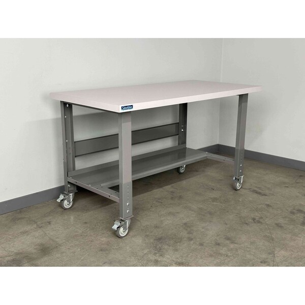 Stackbin Workbench, Mobile, Height, Adj. E7230-3512-GN - main