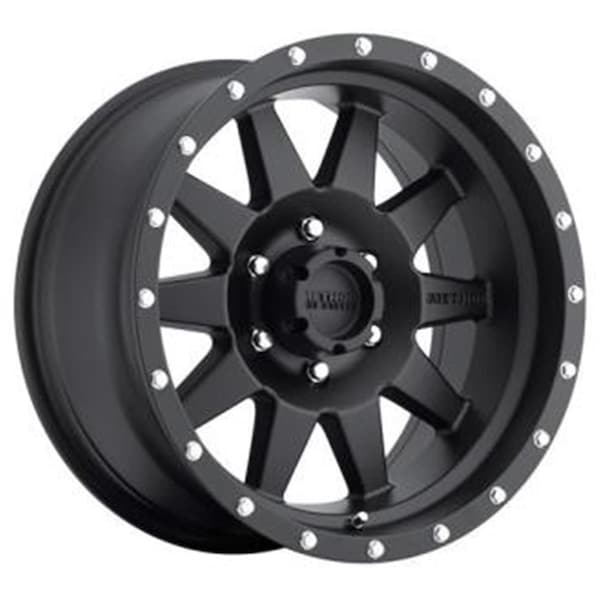 Water World 17 x 9 in. Standard 5 on 5 Bolt Pattern 4.5 in. Back Space -12 Offset, Matte Black WA1604673 - main