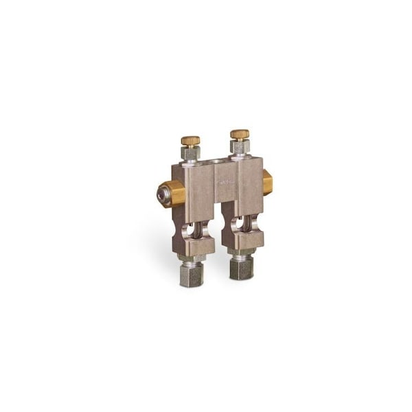 Oil-Rite Multiple Sight Feed With 2 Valves - Vented, 1/4in. OD Tube B3150-2 - main